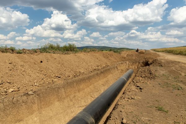 Gas Line Trenching in Chippewa Falls