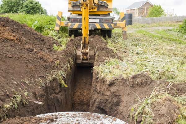 Drainage Trench Installation in Chippewa Falls