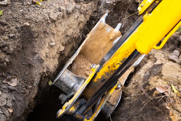Downspout Trenching in Chippewa Falls