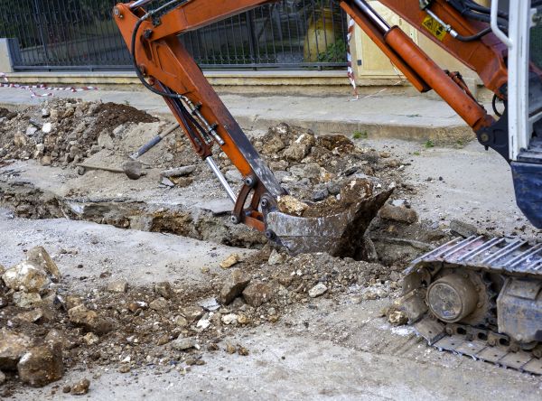 Gas Line Excavation in Chippewa Falls
